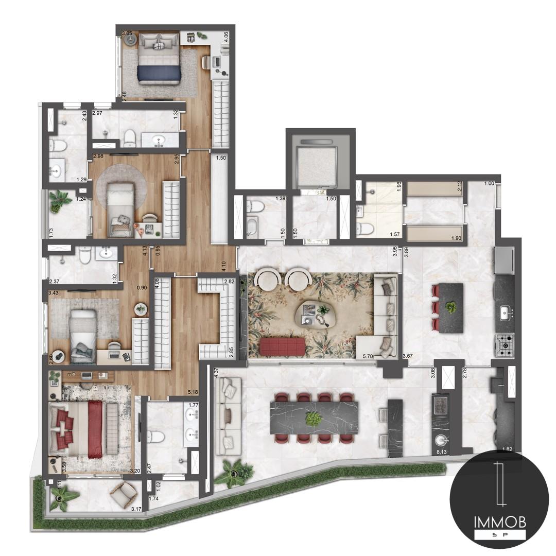 Planta 203 m