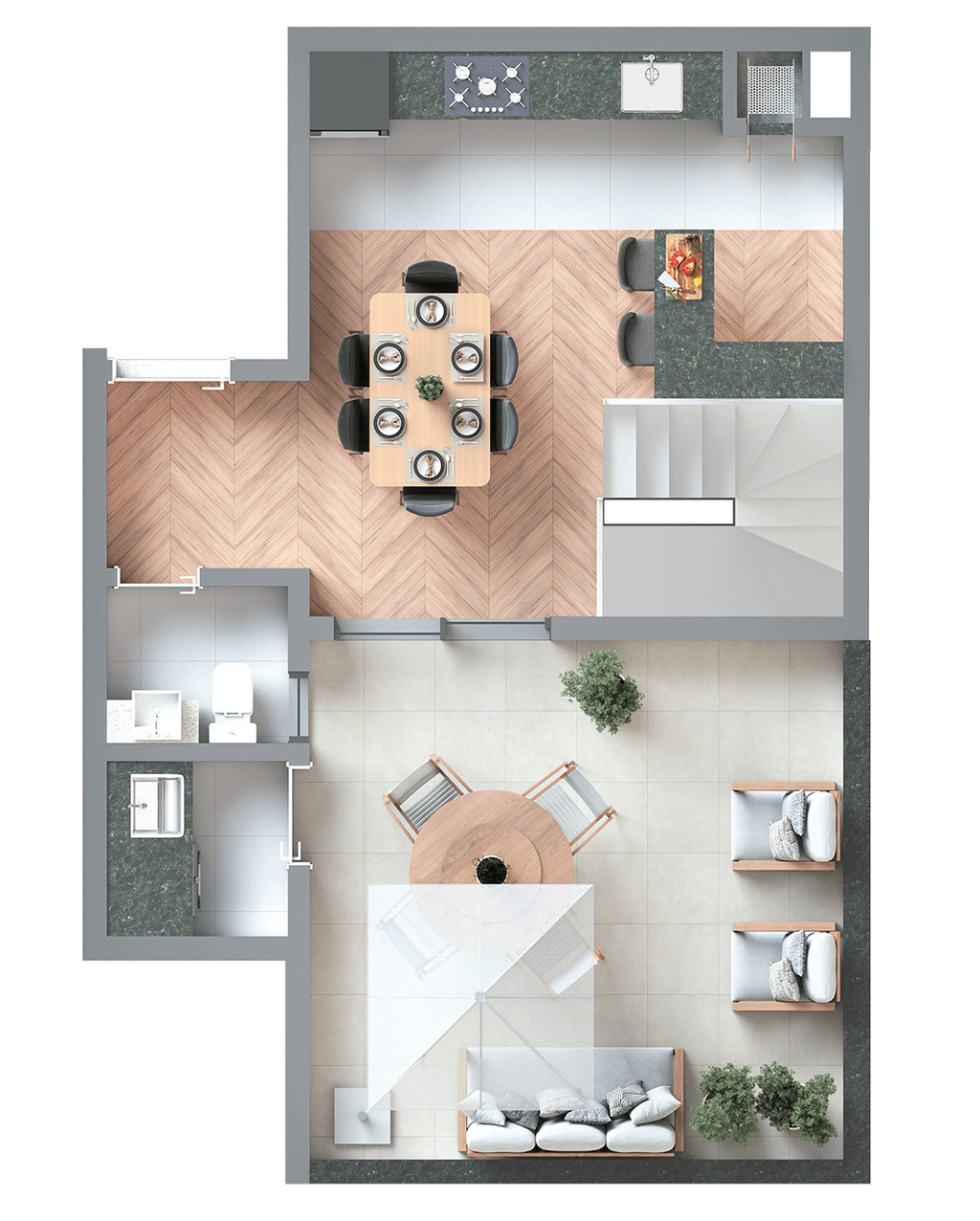 Planta 12 - 2 dorm 110 95m - cobertura duplex - superior