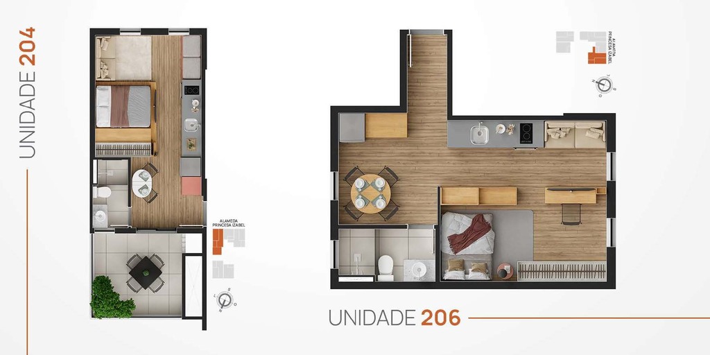 Unidades 204 e 206 - Mora Conv