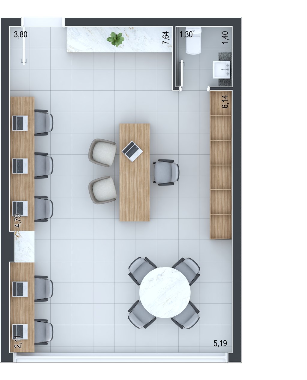 Planta 03 - 44,93m - sala