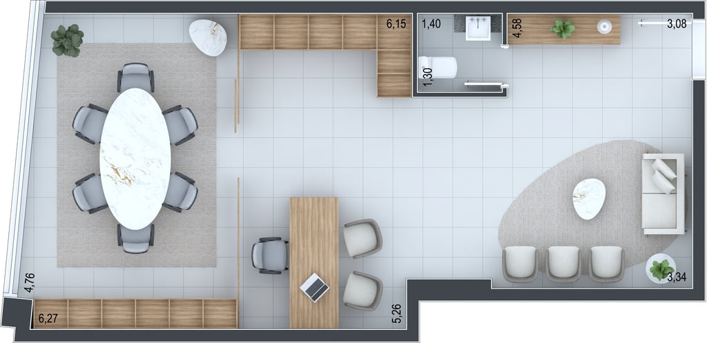 Planta 06 - 60,04m - sala