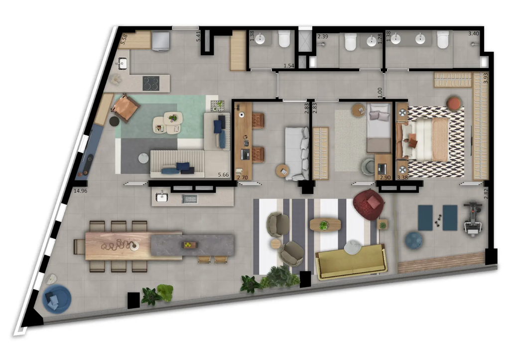 Planta 07 - 3 dorm 147m - juno