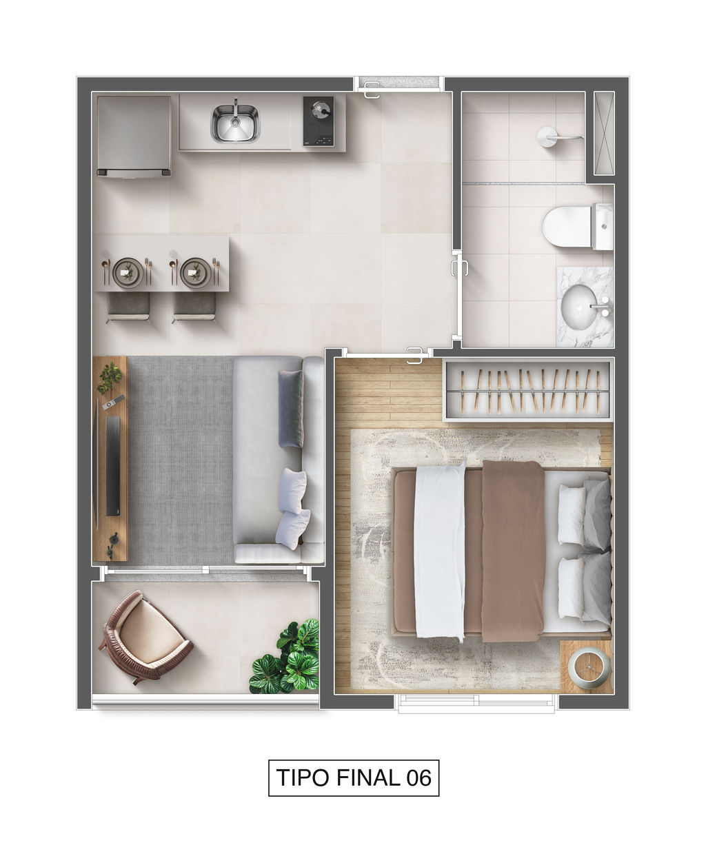 1 dorm | 25m | Finais 6 e 7