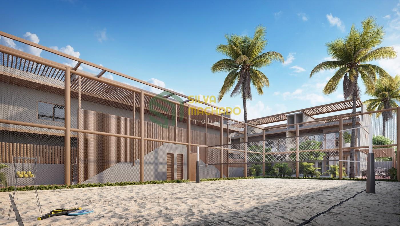 Quadra de beach tennis e futevolei