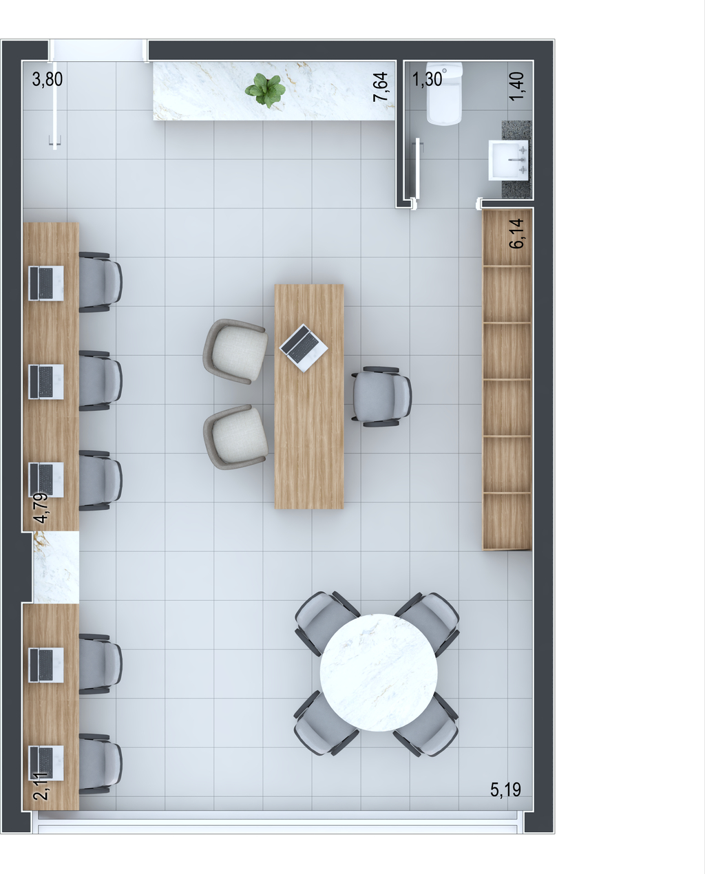 Planta 03 - 44,93m - sala