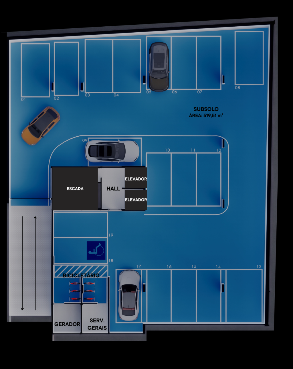 Pavimento subsolo