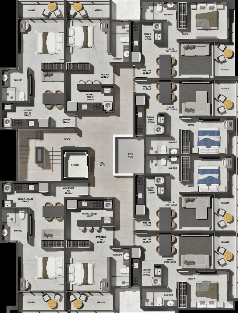 PLANTA HUMANIZADA TIPO 01