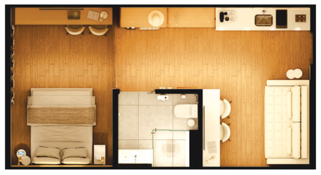 Planta 04 - 39,47m - studio