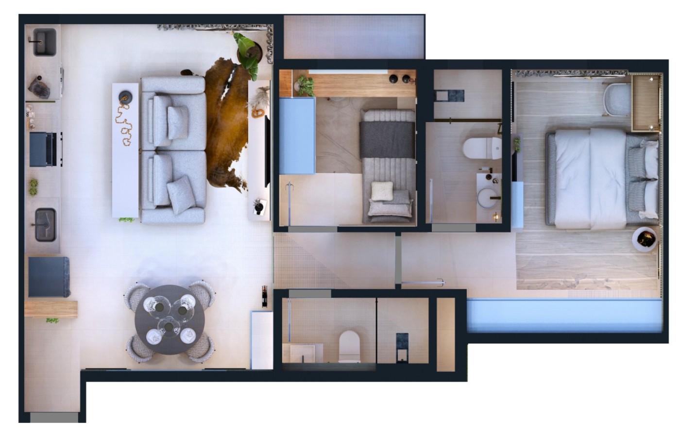 Planta 03 com 65,48 m²