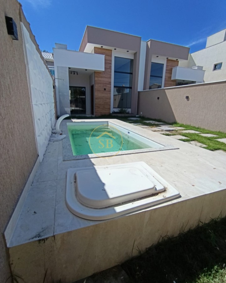 Casa Plana / Nova para Venda - Rio das Ostras, Recreio, 3 dormit&oacute;rios, 2 banheiros, 2 vagas