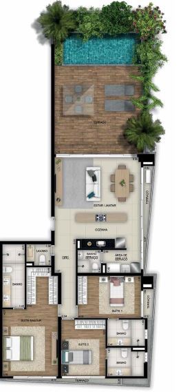 Planta 15 - 3 dorm 183 20m�