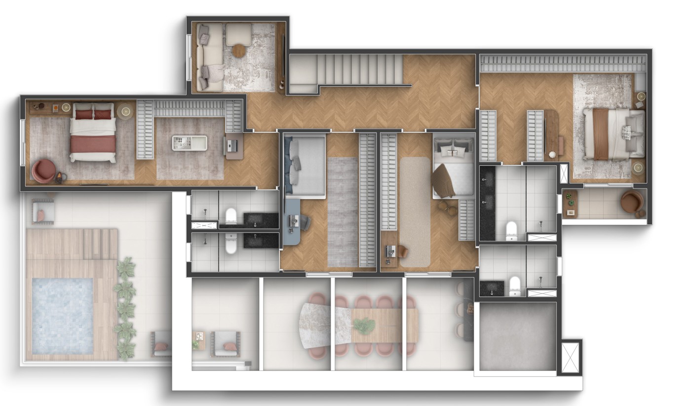 Planta Cobertura 357m�