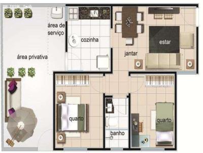 Cobertura para Venda, em Belo Horizonte, bairro Santa Mnica, 2 dormitrios, 1 banheiro, 1 vaga