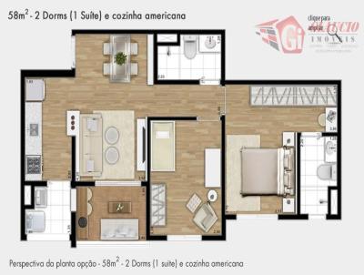 Apartamento para Venda, em Taboo da Serra, bairro Jardim Henriqueta, 2 dormitrios, 1 banheiro, 1 sute, 1 vaga