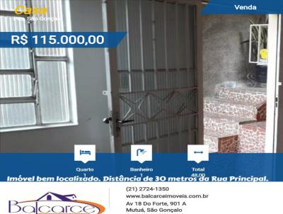 Casa para Venda, em So Gonalo, bairro Pita, 1 dormitrio, 1 banheiro