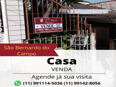 Casa para Venda, em So Bernardo do Campo, bairro Vila Santa Luzia, 2 dormitrios, 1 banheiro, 1 vaga