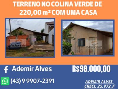 Casa para Venda, em Santo Antnio da Platina, bairro Jardim Colina Verde, 2 dormitrios, 1 banheiro, 3 vagas