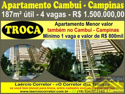 Apartamento para Venda, em Campinas, bairro Cambu, 4 dormitrios, 5 banheiros, 3 sutes, 4 vagas