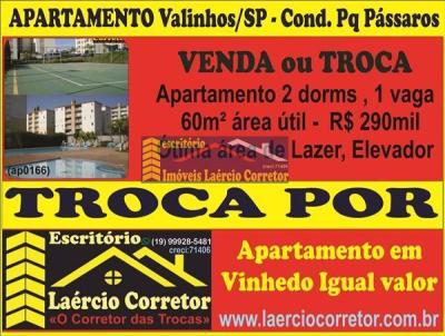 Apartamento para Venda, em Valinhos, bairro Ortizes, 2 dormitrios, 1 banheiro, 2 vagas