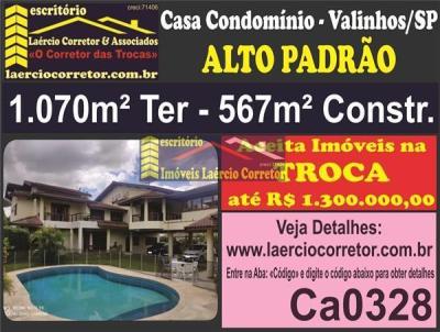 Casa em Condomnio para Venda, em Valinhos, bairro Jardim Paiquer, 4 dormitrios, 6 banheiros, 2 sutes, 12 vagas