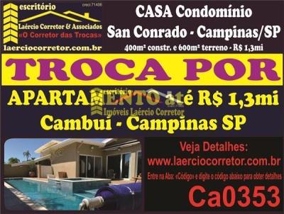 Casa em Condomnio para Venda, em Campinas, bairro Loteamento Caminhos de So Conrado (Sousas), 4 dormitrios, 5 banheiros, 2 sutes, 4 vagas