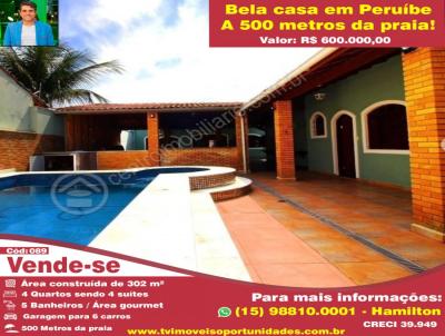 Casa na Praia para Venda, em Perube, bairro Vila Nova Peruibe, 4 dormitrios, 5 banheiros, 4 sutes, 6 vagas