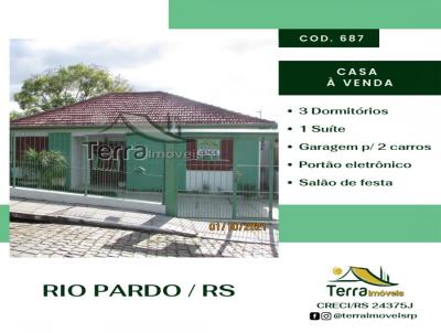 Casa para Venda, em Rio Pardo, bairro Guerino Begnis, 3 dormitrios, 3 banheiros, 1 sute, 2 vagas
