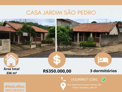 Casa para Venda, em Santo Antnio da Platina, bairro Vila So Pedro, 3 dormitrios, 2 banheiros, 3 vagas
