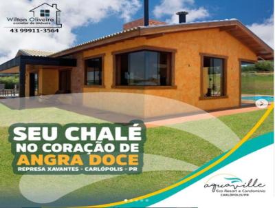Chalé para Venda, em Carlópolis, bairro Aquaville Eco Resort, 3 dormitórios, 1 banheiro, 3 suítes, 2 vagas