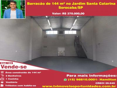 Barraco para Venda, em Sorocaba, bairro Jardim Santa Catarina, 2 banheiros