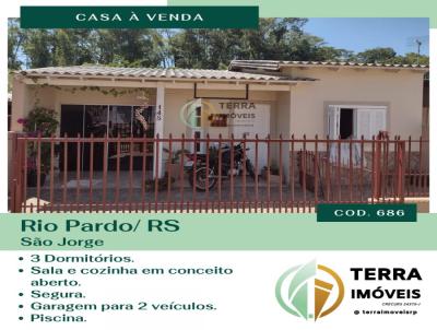 Casa para Venda, em Rio Pardo, bairro So Jorge, 3 dormitrios, 2 vagas