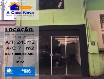 Sala Comercial para Locao, em Presidente Prudente, bairro Centro, 1 banheiro