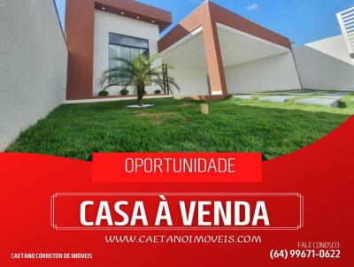 Casa para Venda, em Caldas Novas, bairro Morada Nobre, 3 dormitórios, 1 banheiro, 1 suíte, 2 vagas