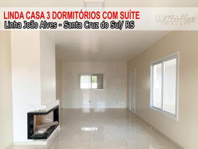 Casa para Venda, em Santa Cruz do Sul, bairro Linha Joo Alves, 3 dormitrios, 1 sute