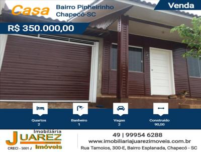 Casa para Venda, em Chapec, bairro Bairro Pinheirinho, 2 dormitrios, 1 banheiro, 2 vagas
