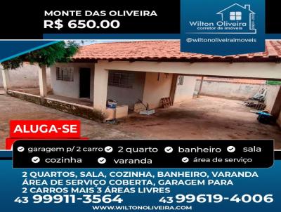 Casa para Locao, em Santo Antnio da Platina, bairro Monte das oliveiras, 2 dormitrios, 1 banheiro, 1 vaga