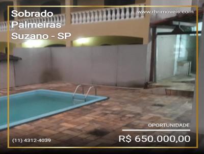 Sobrado para Venda, em Suzano, bairro Palmeiras, 6 dormitórios, 2 banheiros, 2 suítes, 4 vagas