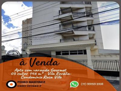Apartamento para Venda, em Guarulhos, bairro Vila Roslia, 3 dormitrios, 1 banheiro, 3 sutes, 3 vagas