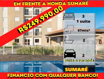 Apartamento para Venda, em Sumar, bairro Loteamento Residencial Viva Vista, 3 dormitrios, 2 banheiros, 1 sute, 2 vagas