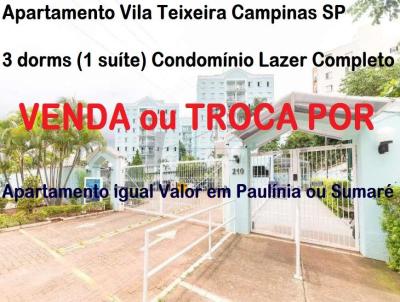 Apartamento para Venda, em Campinas, bairro Vila Nova Teixeira, 3 dormitrios, 2 banheiros, 1 sute, 1 vaga