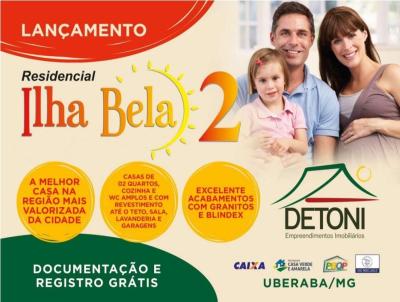 Casa para Venda, em Uberaba, bairro Res Ilha Bella II, 2 dormitrios, 1 banheiro