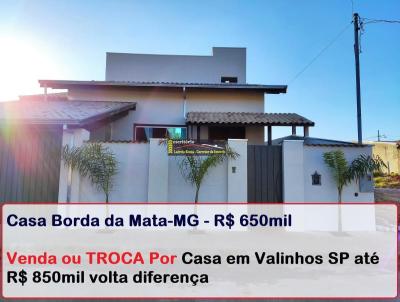 Casa para Venda, em Borda da Mata, bairro Santa Rita, 3 dormitrios, 2 banheiros, 2 sutes, 2 vagas