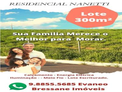 Lote Parcelado para Venda, em Machado, bairro Residencial Nanetti