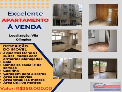 Apartamento para Venda, em Uberaba, bairro Vila Olimpica, 3 dormitrios, 2 banheiros, 1 sute, 2 vagas