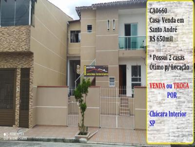Casa para Venda, em Santo Andr, bairro Centreville, 2 dormitrios, 1 banheiro, 2 vagas