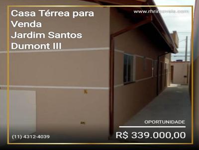 Casa Térrea para Venda, em Mogi das Cruzes, bairro Jardim Santos Dumont III, 2 dormitórios, 2 banheiros, 1 suíte, 2 vagas