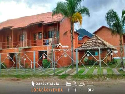 Village para Locao, em Caraguatatuba, bairro Martim de S, 1 dormitrio, 1 banheiro, 1 vaga