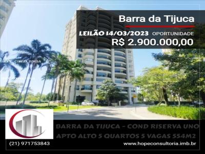 Apartamento para Venda, em Rio de Janeiro, bairro Barra da Tijuca, 5 dormitrios, 7 banheiros, 5 sutes, 5 vagas