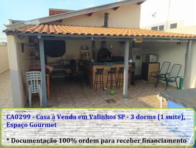 Casa para Venda, em Valinhos, bairro Jardim Maria Rosa, 3 dormitrios, 3 banheiros, 1 sute, 2 vagas