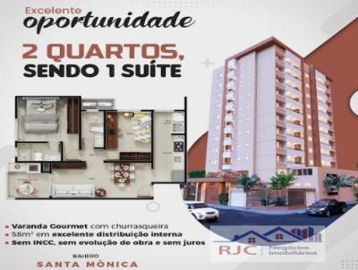 Apartamento para Venda, em Uberlndia, bairro Santa Mnica, 2 dormitrios, 2 banheiros, 1 sute, 2 vagas